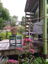 Vue extérieure de la roulotte